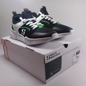 Sports Illustrated Men's NEW Mscasey-J Cushioned Black/White/Green Sneakers 8M